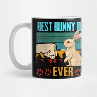 Bunny Dad Ever Vintage Eighties Mug